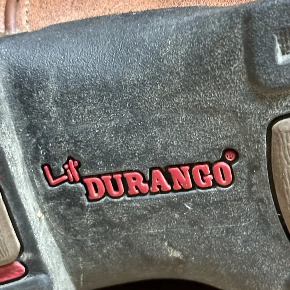 Durango Kids Brown Boots with Flag Design - Picture 5 of 10